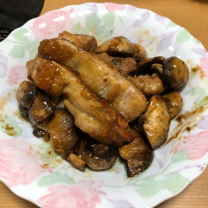 鶏肉とマッシュルームの照り焼き